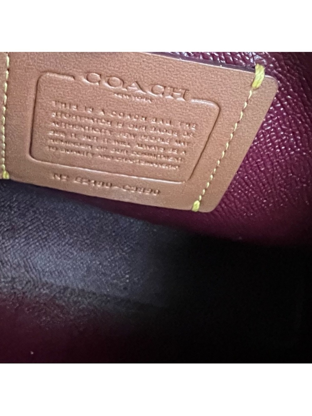 Coach Signature Canvas Shoulder Bag in Brown and Rust - Picture 7 of 10